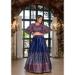 Picture of Alluring Satin Midnight Blue Readymade Lehenga Choli