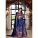 Picture of Alluring Satin Midnight Blue Readymade Lehenga Choli