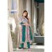 Picture of Georgette & Silk Light Slate Grey Readymade Salwar Kameez