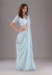 Picture of Gorgeous Chiffon Light Steel Blue Saree