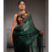 Picture of Exquisite Crepe & Silk Sea Green Saree