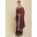 Picture of Splendid Crepe & Silk Dark Olive Green Saree