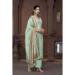 Picture of Chiffon Dark Sea Green Straight Cut Salwar Kameez