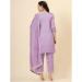 Picture of Well Formed Silk Plum Readymade Salwar Kameez