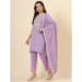 Picture of Well Formed Silk Plum Readymade Salwar Kameez