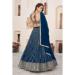 Picture of Pretty Georgette Navy Blue Lehenga Choli