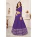 Picture of Good Looking Georgette Purple Lehenga Choli