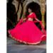 Picture of Sightly Georgette Crimson Lehenga Choli