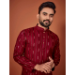 Picture of Beauteous Cotton Maroon Kurtas