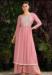 Picture of Georgette Dark Salmon Straight Cut Salwar Kameez