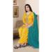 Picture of Chiffon Dark Orange Straight Cut Salwar Kameez