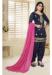 Picture of Chiffon Dark Slate Grey Straight Cut Salwar Kameez