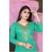 Picture of Chiffon Light Sea Green Straight Cut Salwar Kameez