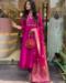 Picture of Sightly Chiffon Hot Pink Readymade Salwar Kameez