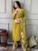 Picture of Wonderful Chiffon Olive Drab Readymade Salwar Kameez