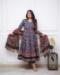 Picture of Chiffon Dark Slate Blue Readymade Salwar Kameez