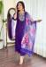 Picture of Chiffon Midnight Blue Readymade Salwar Kameez