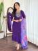 Picture of Chiffon Midnight Blue Readymade Salwar Kameez