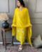 Picture of Chiffon Dark Golden Rod Readymade Salwar Kameez