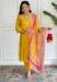 Picture of Chiffon Dark Golden Rod Readymade Salwar Kameez