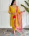 Picture of Chiffon Dark Golden Rod Readymade Salwar Kameez