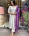 Picture of Sightly Chiffon Off White Readymade Salwar Kameez