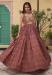 Picture of Fascinating Cotton Maroon Party Wear Gown