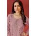 Picture of Georgette Rosy Brown Straight Cut Salwar Kameez