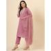 Picture of Appealing Silk Rosy Brown Readymade Salwar Kameez