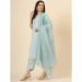 Picture of Silk Light Steel Blue Readymade Salwar Kameez