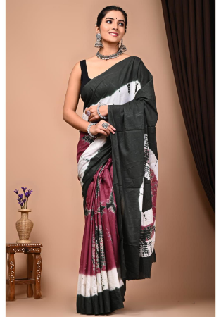 Picture of Superb Satin Dark Slate Grey Saree