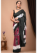 Picture of Superb Satin Dark Slate Grey Saree