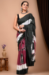 Picture of Superb Satin Dark Slate Grey Saree