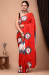 Picture of Magnificent Satin Tomato Saree