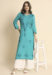 Picture of Ravishing Rayon Medium Aqua Marine Kurtis & Tunic