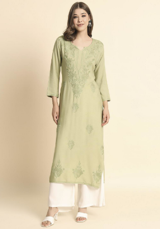 Picture of Charming Rayon Tan Kurtis & Tunic