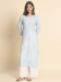 Picture of Fine Rayon Light Steel Blue Kurtis & Tunic