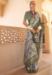 Picture of Elegant Silk Dark Olive Green Saree