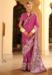 Picture of Good Looking Silk Medium Violet Red Saree