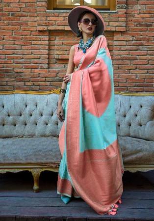 Picture of Classy Silk Aquamarine Saree