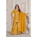 Picture of Chiffon Burly Wood Straight Cut Salwar Kameez