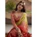 Picture of Appealing Georgette Fire Brick Saree