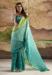 Picture of Amazing Georgette Dark Cyan Saree