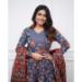 Picture of Cotton Dark Slate Blue Readymade Salwar Kameez