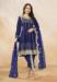 Picture of Silk Midnight Blue Straight Cut Salwar Kameez