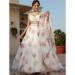 Picture of Nice Silk & Organza White Lehenga Choli