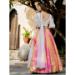 Picture of Resplendent Silk & Organza White Lehenga Choli