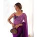 Picture of Amazing Georgette Purple Saree