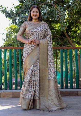 Picture of Charming Silk Light Slate Grey Saree