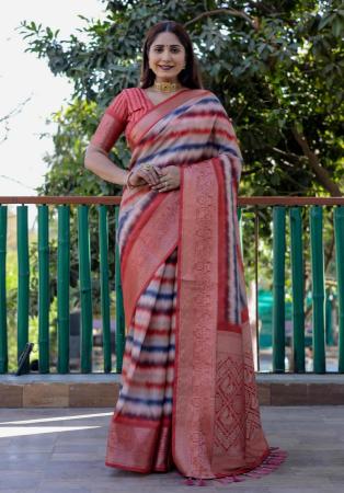 Picture of Graceful Silk Rosy Brown Saree